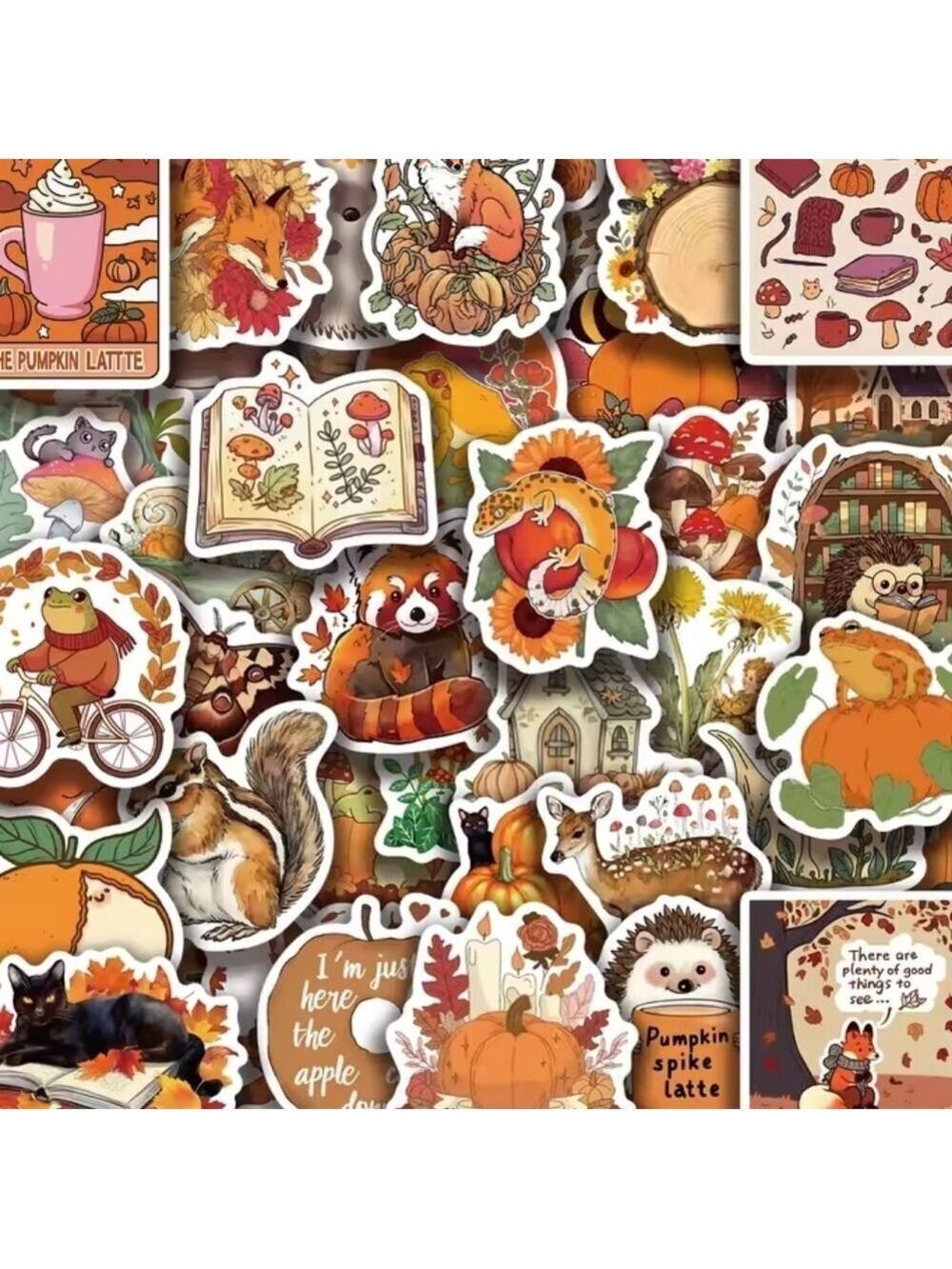2/$10 30 Piece Fall Autumn-Themed Sticker Pack